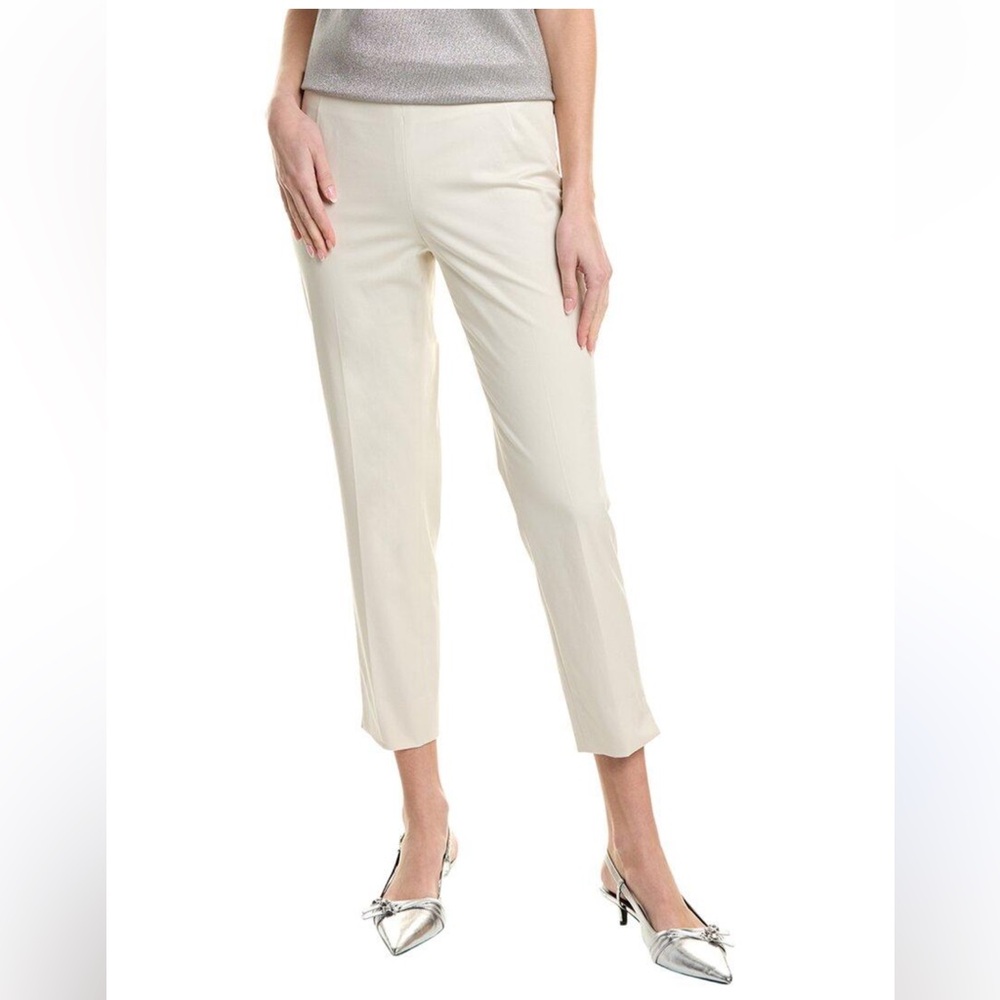 NWOT Lafayette 148 Women’s Capri Stretch Pants in Light Khaki Spring Summer
